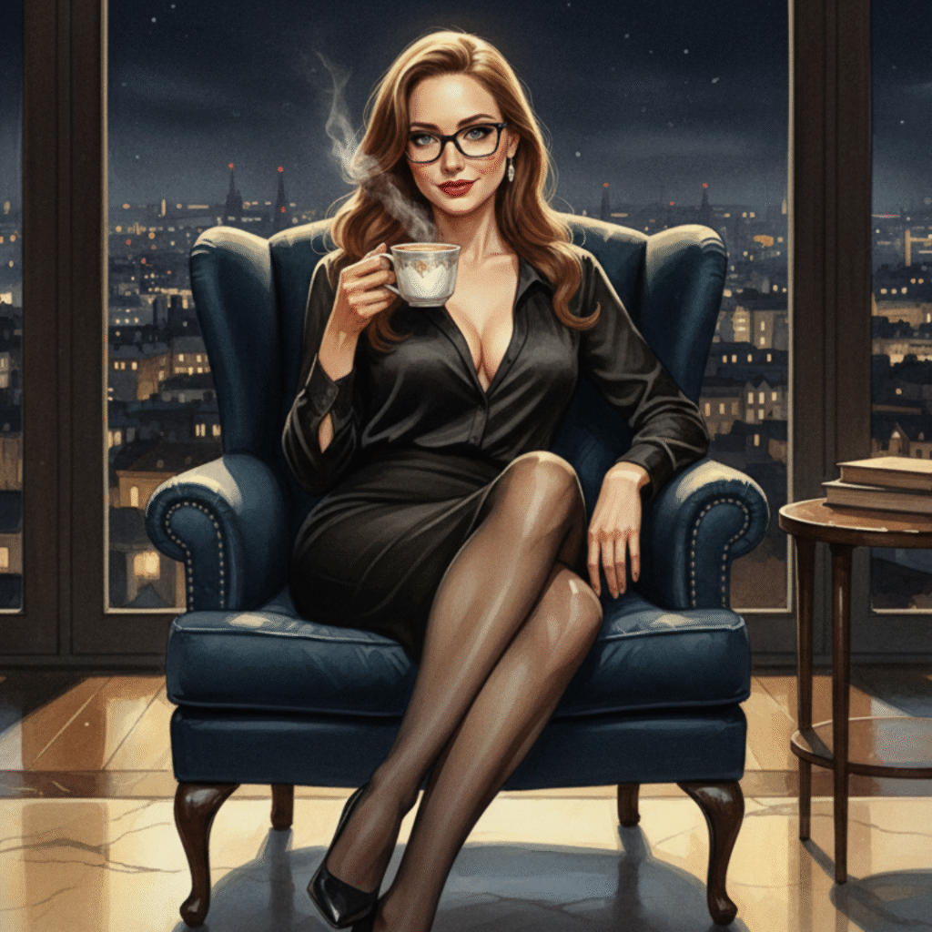 Ms Smyth — luxury Financial Dominatrix relaxing in London, founder of The Smyth Fund