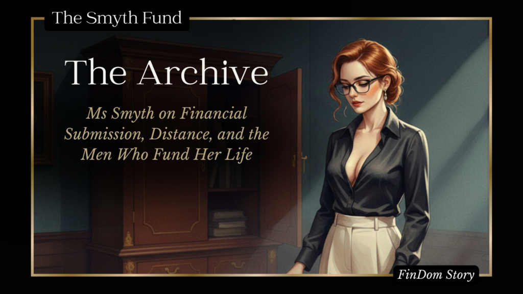 The Archive – Ms Smyth on Financial Submission, Distance, and the Men Who Fund Her Life